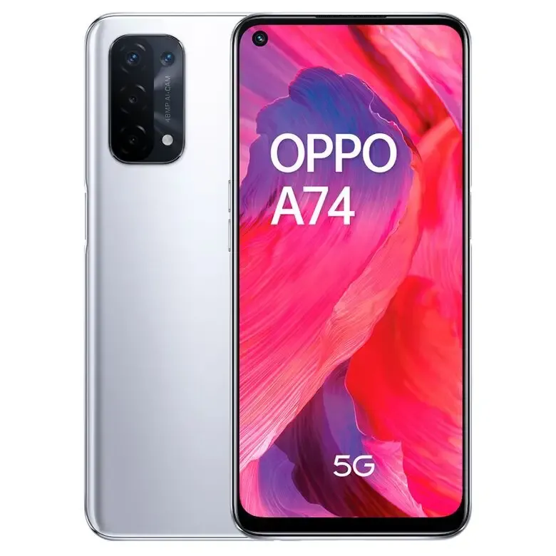 Solo Oggi TIM OPPO A74 5G 16,5 cm (6.5") Doppia SIM ColorOS 11.1 USB tipo-C 6 GB 128 GB 5000 mAh Argento