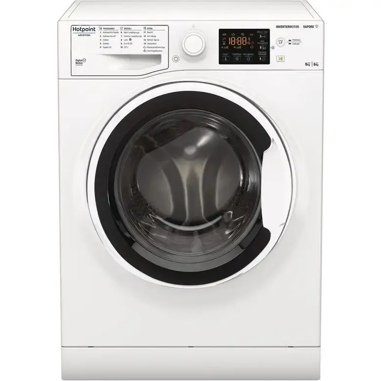 Must-Have Hotpoint NDB 96443 W IT N lavasciuga Libera installazione Caricamento frontale Bianco D