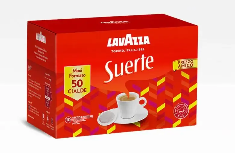 Spedito Oggi Lavazza Suerte Cialde caffè Tostatura media 50 pz