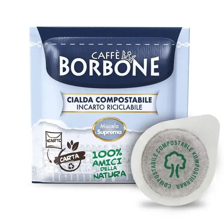Caffè Borbone Miscela Suprema in cialde da 44mm compostabili, 120pz, compatibili con macchine con sistema Easy Serving Espresso Ordina Subito