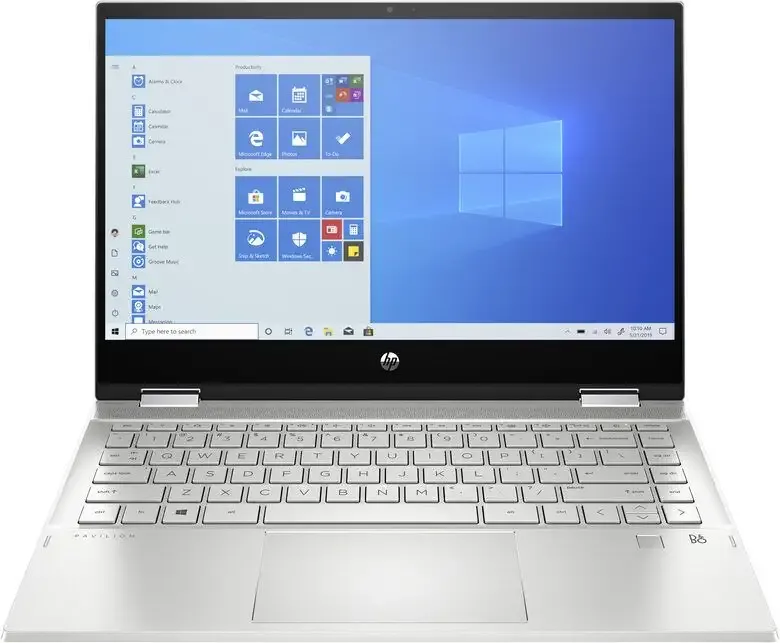 HP Pavilion x360 14-dw1012nl Ibrido (2 in 1) 35,6 cm (14") Touch screen Full HD Intel® Pentium® Gold 8 GB DDR4-SDRAM 256 GB SSD Wi-Fi 5 (802.11ac) Windows 10 Home Argento Offerta Lampo