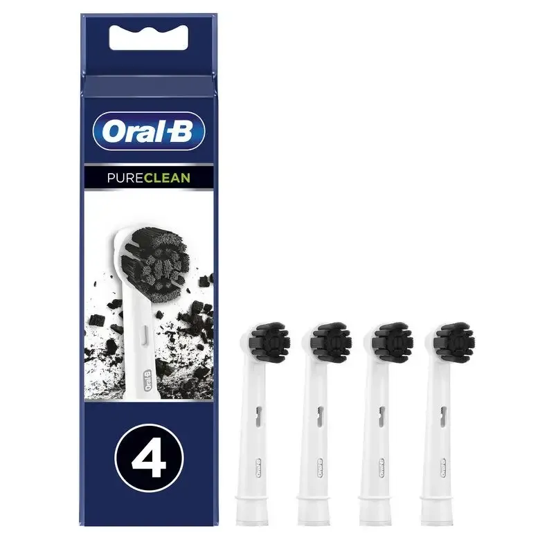 Oral-B PureClean Testina Di Ricambio per Spazzolino Pure Clean Carbone. Confezione Da 4 Ultima Occasione