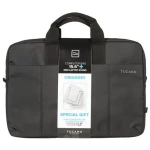 Tucano Zona borsa per notebook 39,6 cm (15.6") Valigetta ventiquattrore Alluminio, Nero Spedito Oggi