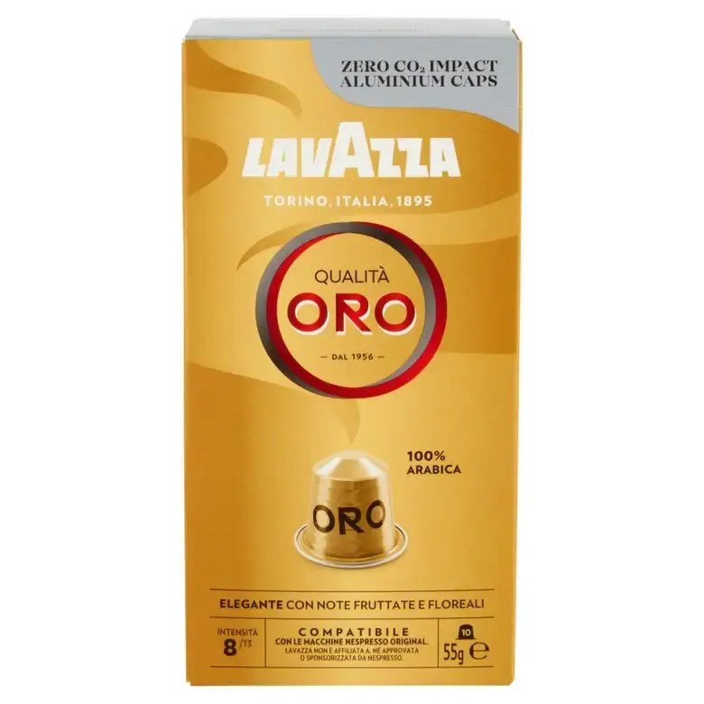 Lavazza Qualità Oro Capsule caffè Tostatura media 10 pz Soddisfatti O Rimborsati