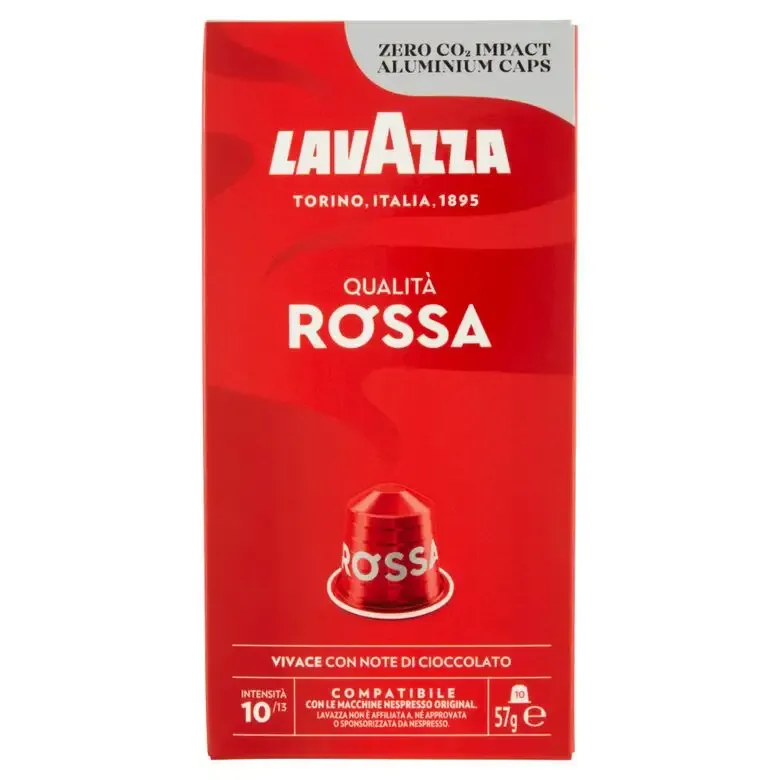Reso Gratuito Lavazza Qualità Rossa Capsule caffè Tostatura media 10 pz