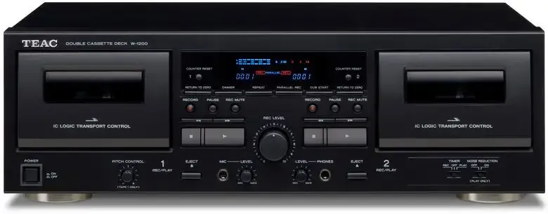 TEAC W-1200 Piano cassetta 2 console Nero Saldi