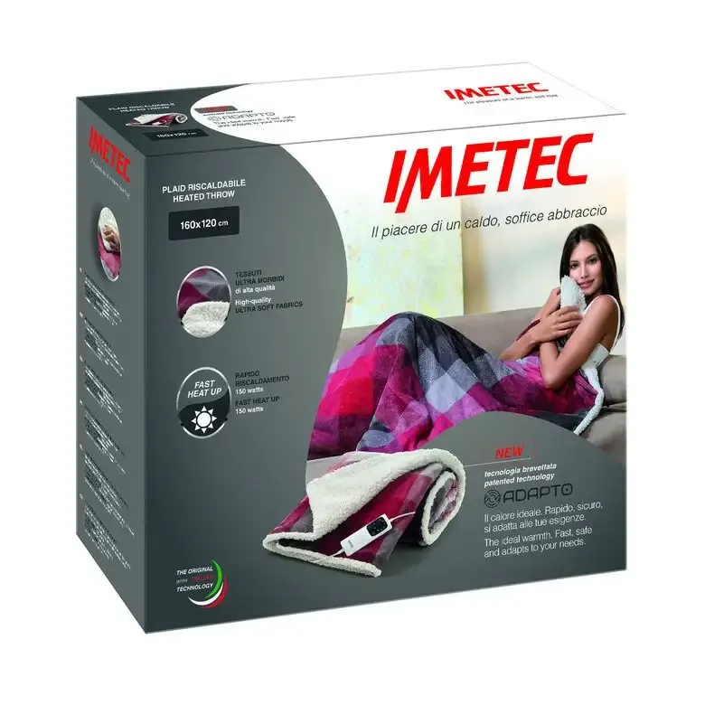 Bestseller Imetec 16715 coperta/cuscino elettrico Coperta elettrica 150 W Multicolore Velluto