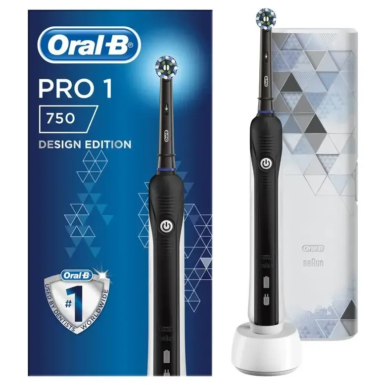 Soddisfatti O Rimborsati Oral-B PRO 1-750 Spazzolino Elettrico Ricaricabile Di Braun, 1 Testina, 1 Custodia Da Viaggio In Regalo