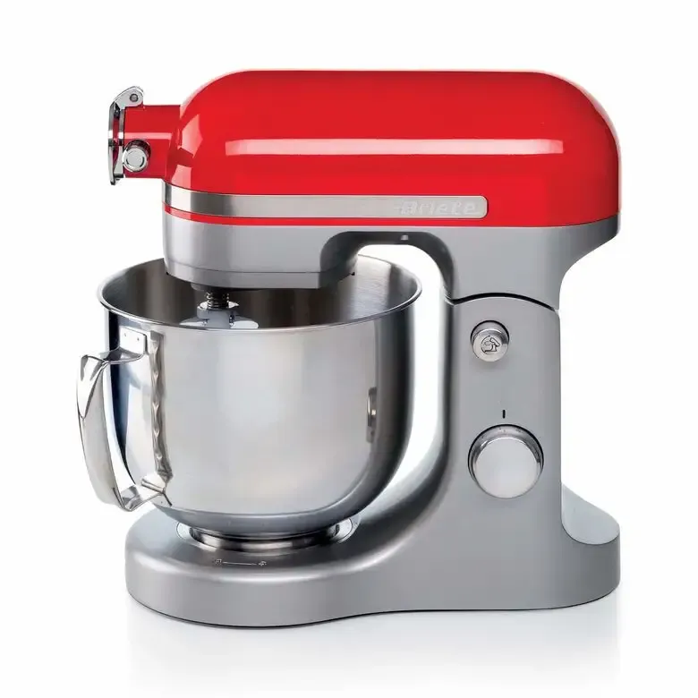 Ariete 1589 Planetaria Moderna, 1600 Watt, 11 velocità, 5,5 Litri, 3 accessori per impastare, amalgamare e montare. Rosso Quantità Limitata