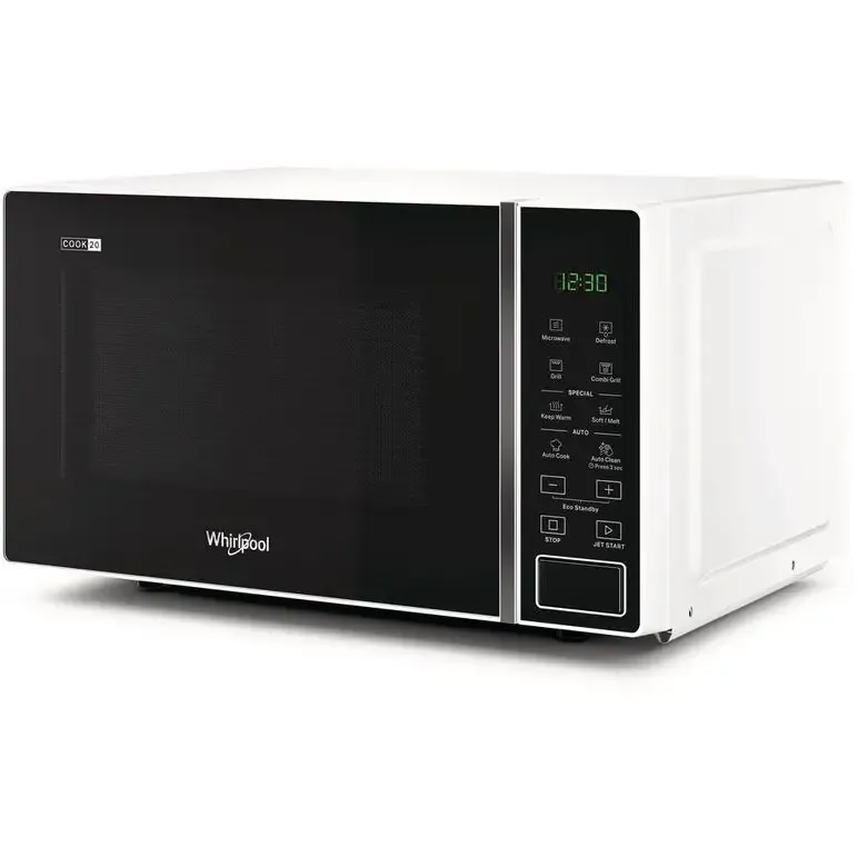 Spedito Oggi Whirlpool MWP 203 W Superficie piana Microonde con grill 20 L 700 W Nero, Bianco