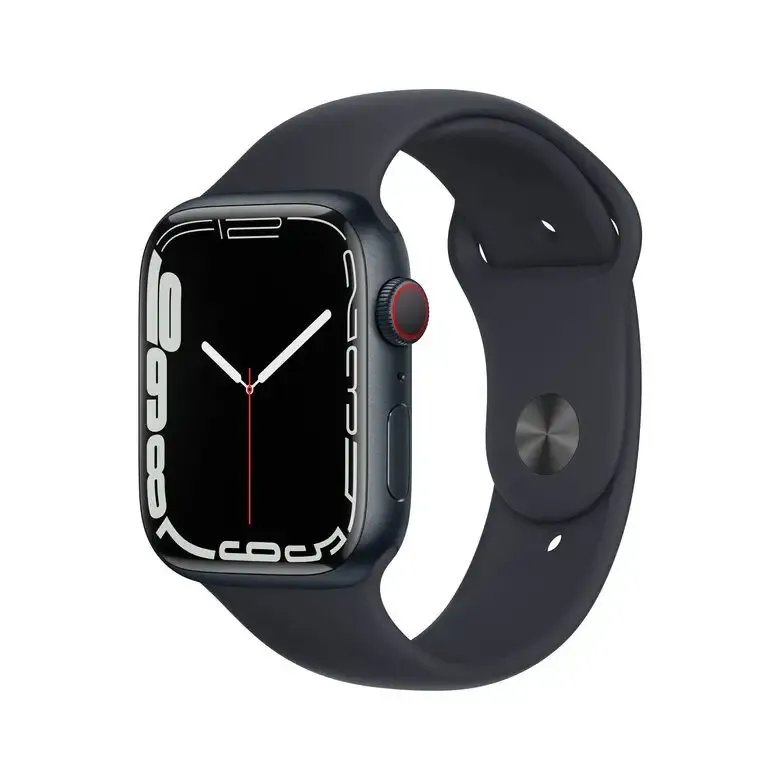Apple Watch Series 7 GPS + Cellular, 45mm Cassa in Alluminio Mezzanotte con Cinturino Sport Mezzanotte Bestseller