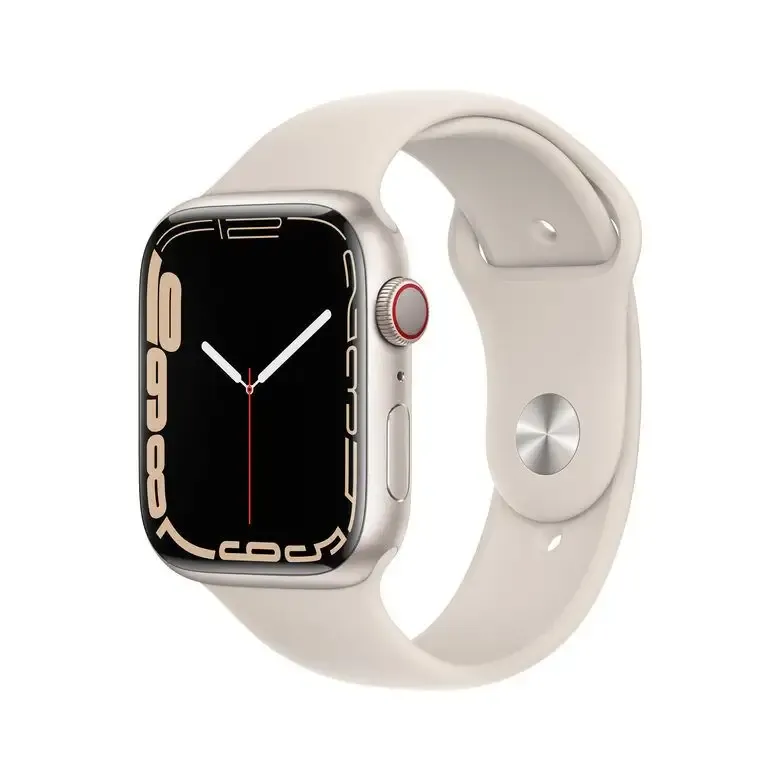 Apple Watch Series 7 GPS + Cellular, 45mm Cassa in Alluminio Galassia con Cinturino Sport Galassia Non Perdere