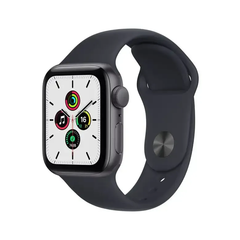 Apple Watch SE GPS, 40mm Cassa in Alluminio Grigio Scuro con Cinturino Sport Mezzanotte Ultima Occasione