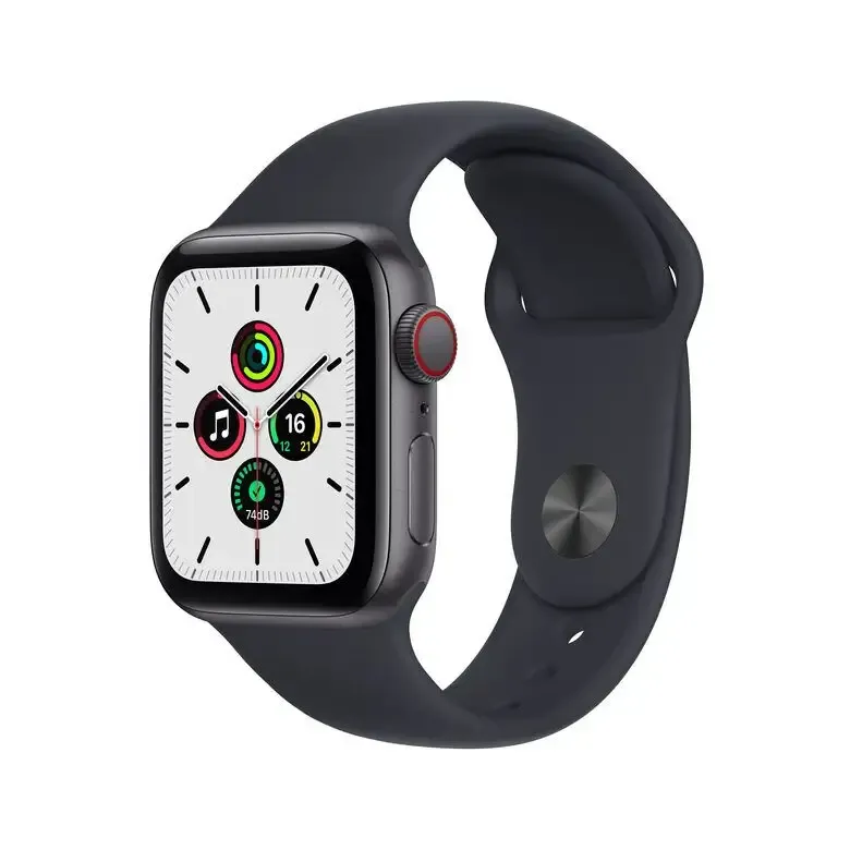 Apple Watch SE GPS + Cellular, 40mm Cassa in Alluminio Grigio scuro con Cinturino Sport Mezzanotte Soddisfatti O Rimborsati