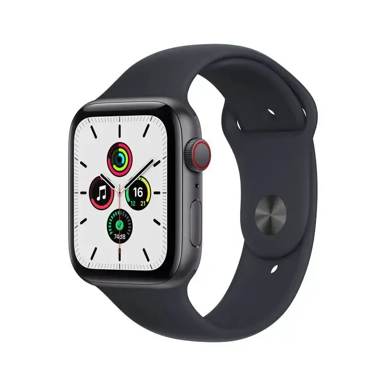 Apple Watch SE GPS + Cellular, 44mm Cassa in Alluminio Grigio scuro con Cinturino Sport Mezzanotte Promozione