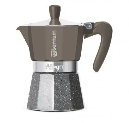 BIALETTI* CAFFETTIERA ALLEGRA 3TZ GRIGIO Novità