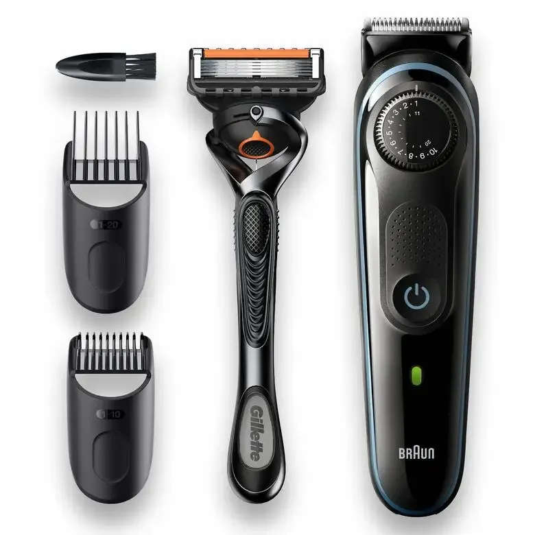 Braun BeardTrimmer 5 BT5340 Nero, Blu Quantità Limitata