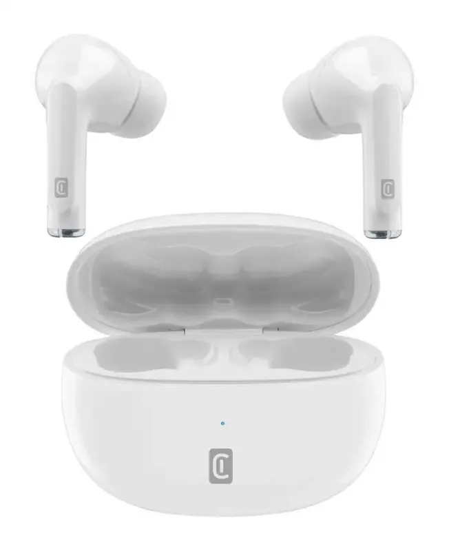 Solo Oggi Cellularline FLICK Auricolari TWS Bluetooth con custodia di ricarica Bianco