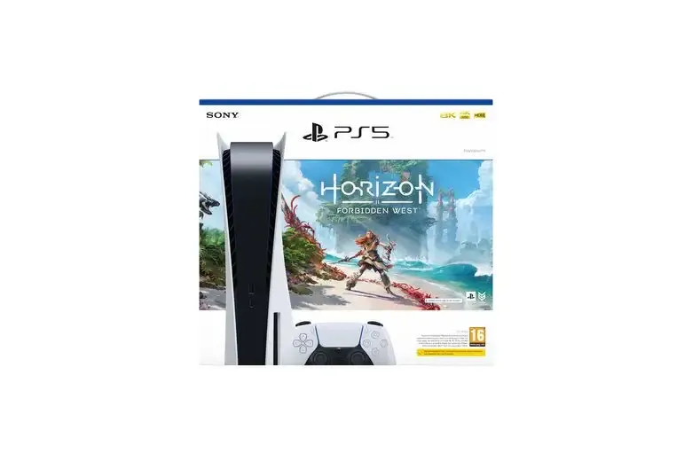 Sony PlayStation 5 Standard + Horizon Forbidden West 825 GB Wi-Fi Nero, Bianco Must-Have
