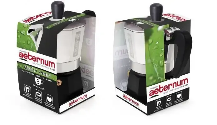 Subito Disponibile AETERNUM CAFFETTIERA BLACK PEARL 2TZ AC000002