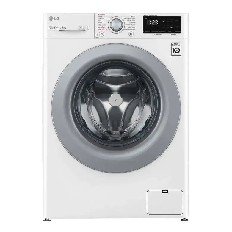 A Buon Prezzo LG F2WV3S7S4E Serie V3 Lavatrice Slim A Libera Installazione 7 Kg, 1200 Giri, AI DD™, Lavaggio A Vapore, Inverter Direct Drive, Classe D, Bianco