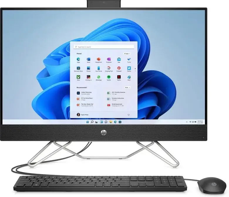 Offerta Del Giorno HP 27-cb0002nl AMD Ryzen™ 3 5300U 68,6 cm (27") 1920 x 1080 Pixel PC All-in-one 8 GB DDR4-SDRAM 512 GB SSD Windows 11 Home Wi-Fi 5 (802.11ac) Nero