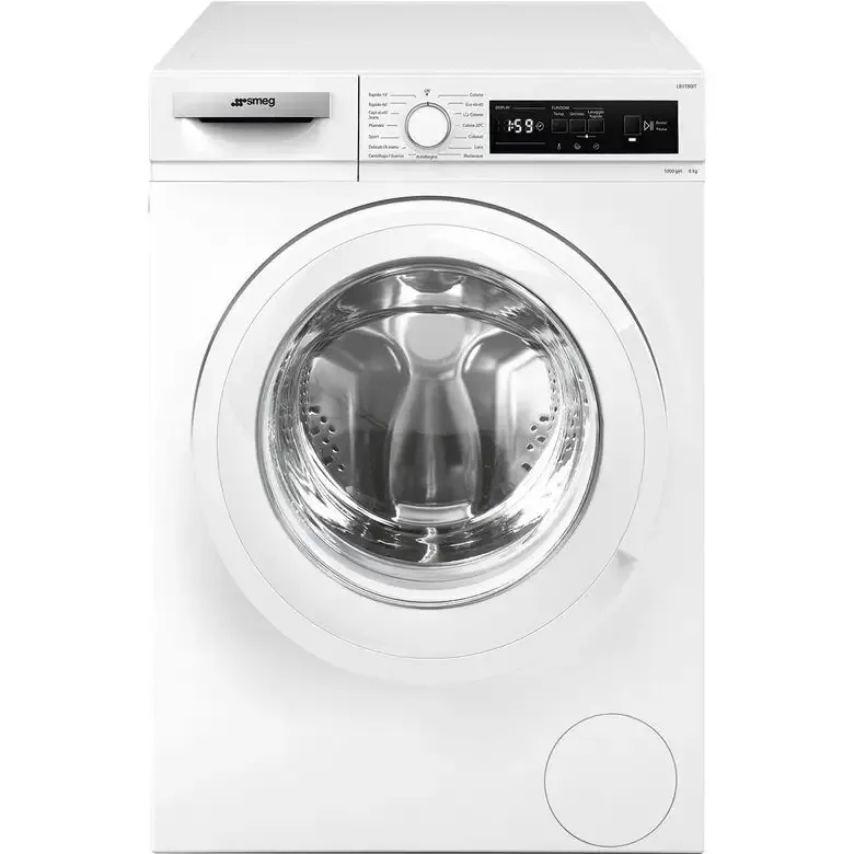 Smeg LB1T80IT Lavatrice A Libera Installazione 8 Kg, 1000 Giri, 15 Programmi, Soft Touch Control, Classe D, Bianco Miglior Prezzo