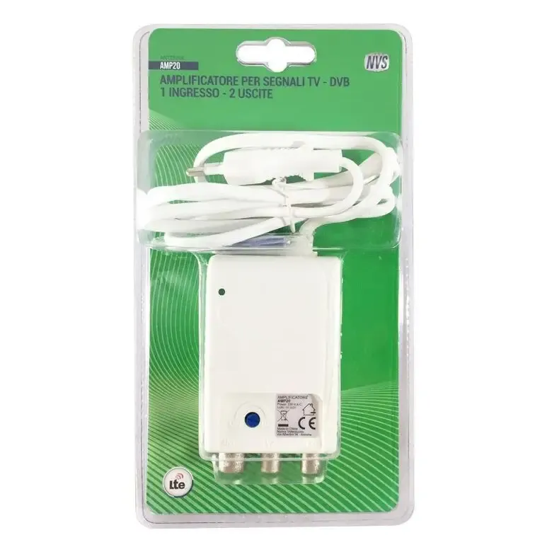 Nuova Video Suono Amplificatore Da Interno Per Antenna Tv A 2 Uscite Nvs Bestseller