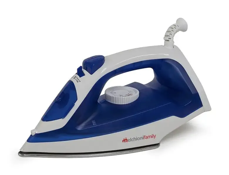 Di Tendenza Melchioni 118510025 ferro da stiro Ferro a secco Acciaio inossidabile 1800 W Blu, Bianco