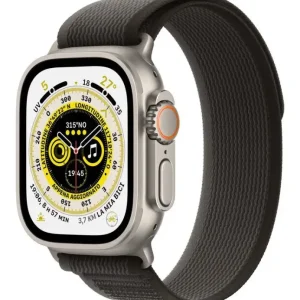 Apple Watch Ultra GPS + Cellular, 49mm Cassa in Titanio con Cinturino Trail Loop Nero/Grigio - M/L Non Perdere