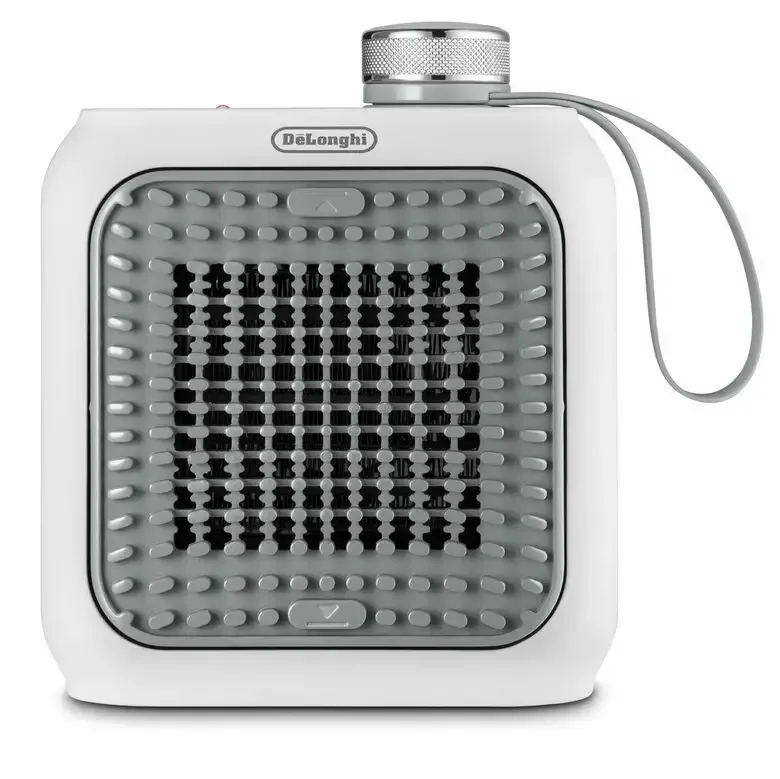 De’Longhi HFX10B03.GR Interno Grigio, Bianco 350 W Riscaldatore ambiente elettrico con ventilatore Ultime Pezzi