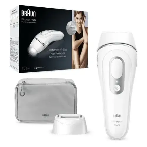 Braun Silk-expert Pro Silk expert Pro 3 PL3020, Epilatore A Luce Pulsata Donna, Per La Rimozione Permanente Dei Peli Visibili A Casa Tua, Bianco/Argento Prezzo Conveniente
