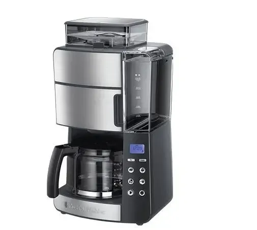 Spedito Oggi Russell Hobbs Grind and Brew Glass Carafe Automatica Macchina da caffè combi 1,25 L