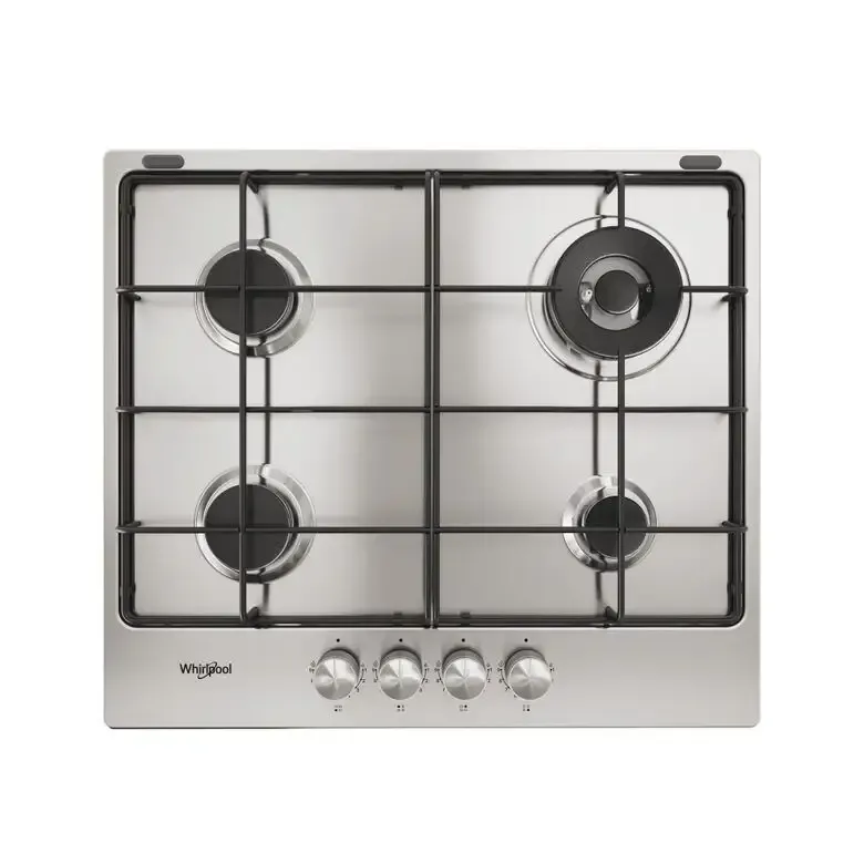 Whirlpool TGML 651 IX Acciaio inossidabile Da incasso 55 cm Gas 4 Fornello(i) Non Perdere