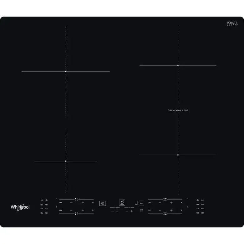 Quantità Limitata Whirlpool WB B8360 NE Nero Da incasso 59 cm Piano cottura a induzione 4 Fornello(i)