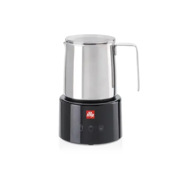 Illy Milk Frother 23760 Montalatte Scaldalatte Nero Acciaio inox Promo Stagionale