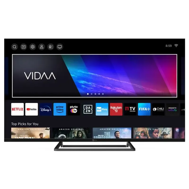 Promo Stagionale Telesystem SMV13 Smart TV 43″ 4K UHD HDR Soundbar Integrata e Funzioni HbbTV