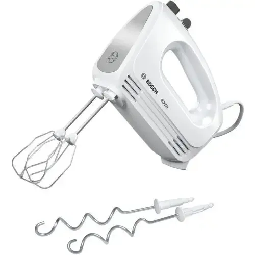 Spedito Oggi Bosch MFQ24200 Sbattitore CleverMixx 400 W Bianco, Inox spazzolato
