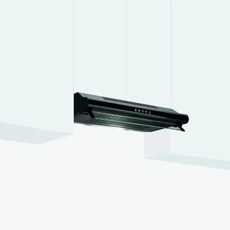 Direttamente Dal Produttore Glem Gas GHC631BK Cappa Aspirante a Incasso Nero 235 m³/h C