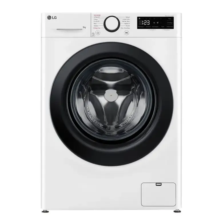 Occasione Imperdibile LG F4R3009NSWB Lavatrice 9kg AI DD, Classe A-10%, 1400 giri, Vapore, AI Wash