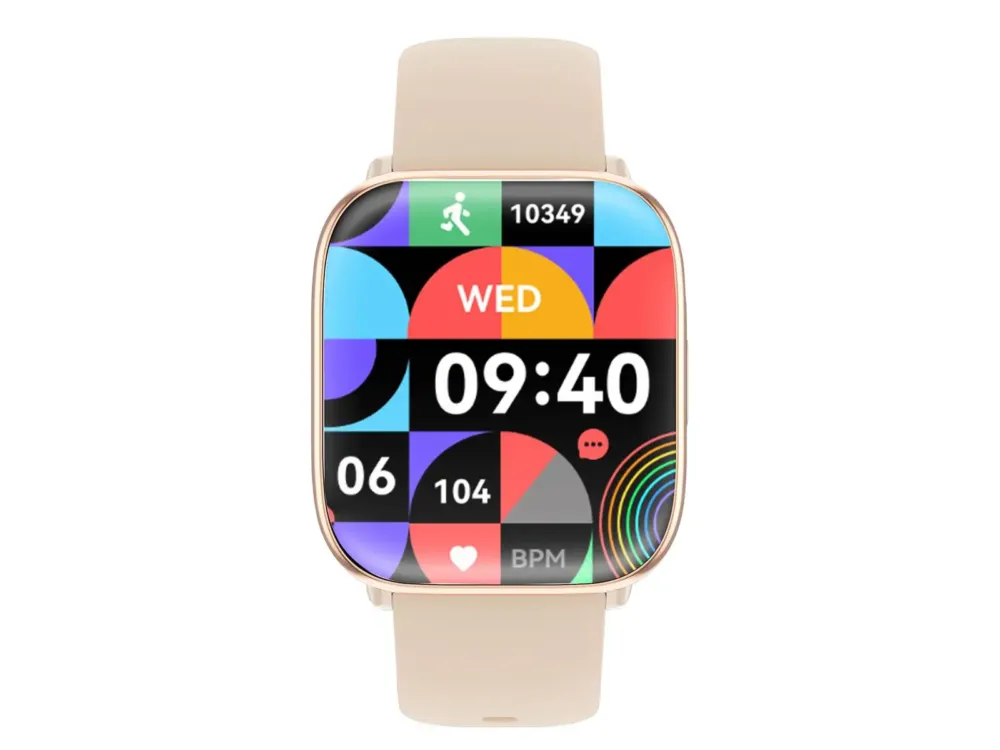 Economico Smartwatch Trevi T-FIT 265 A Oro con Funzione Chiamata Wireless e Display AMOLED 1.75" IP67
