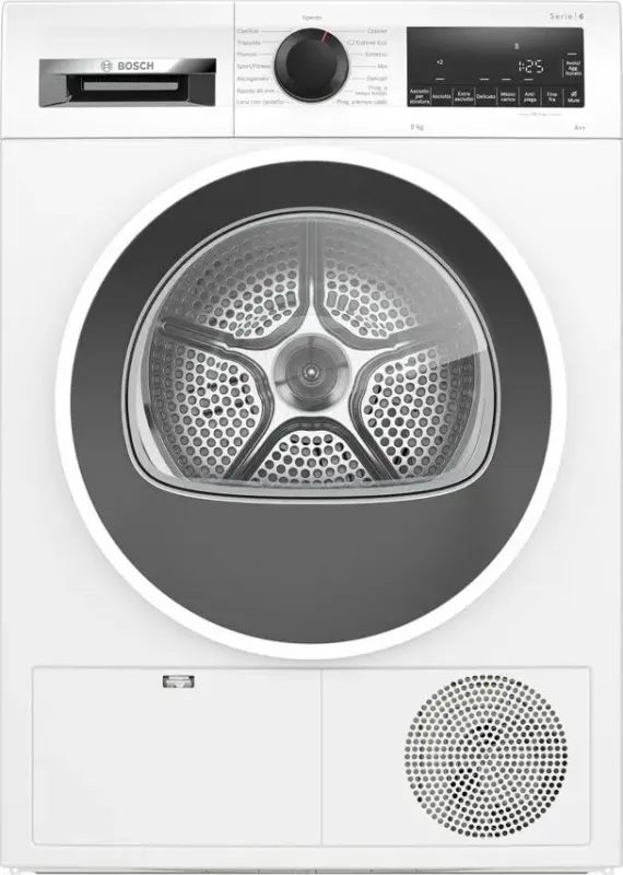Quantità Limitata Bosch Serie 6 WQG24108IT Asciugatrice a pompa di calore 9 kg Classe A++