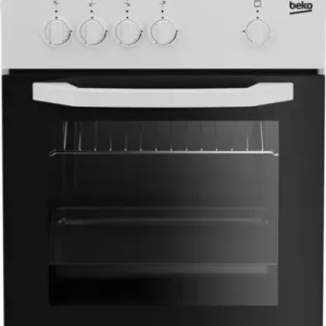 Beko Cucina CSG42009DW, (LxDxA) 50x50x85, Bianca, Forno a gas + grill, piano cottura a gas 4 zone, Coperchio in metallo Professionale