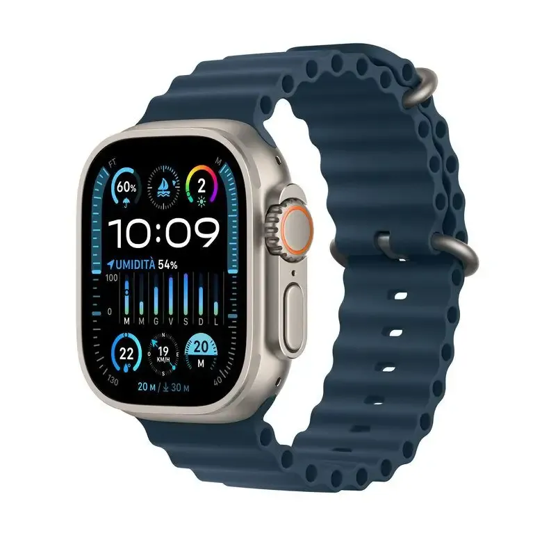 Occasione Imperdibile Apple Watch Ultra 2 GPS + Cellular, Cassa 49m in Titanio con Cinturino Ocean Blu