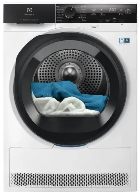 Promozione Electrolux EW7H48GY Asciugatrice A Libera Installazione 8 Kg, Pompa Di Calore, DelicateCare, Filtro Ecoflow, Classe A+++, Nero Bianco