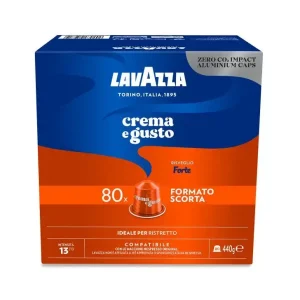 Lavazza Capsule Compatibili Nespresso Crema e Gusto Forte, 80 Capsule Prezzo Ridotto