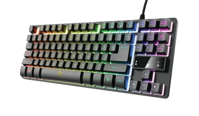 Ultimissimo Modello Trust GXT 833 Thado TKL tastiera Giocare USB QWERTY Italiano Nero