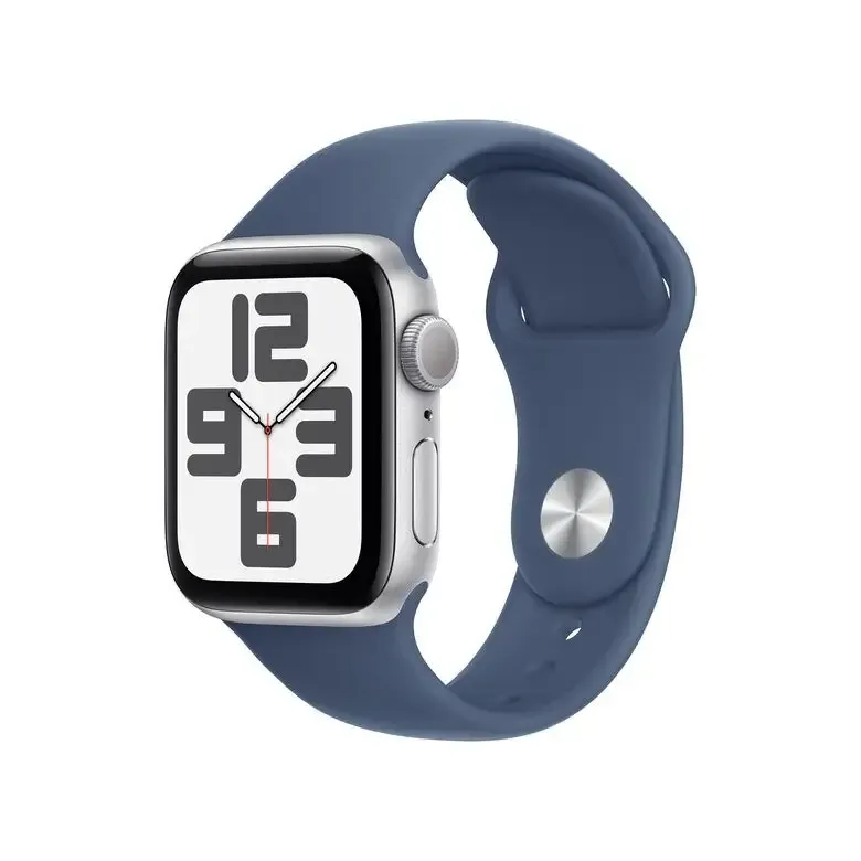 Apple Watch SE GPS 40mm Cassa in Alluminio Color Argento con Denim Sport Band - M/L Economico