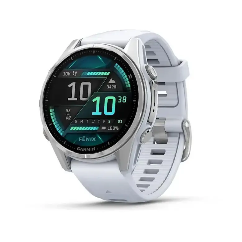 Garmin Fenix 8 3,3 cm (1.3") AMOLED 43 mm Digitale 416 x 416 Pixel Touch screen Argento Wi-Fi GPS (satellitare) Consegna Rapida