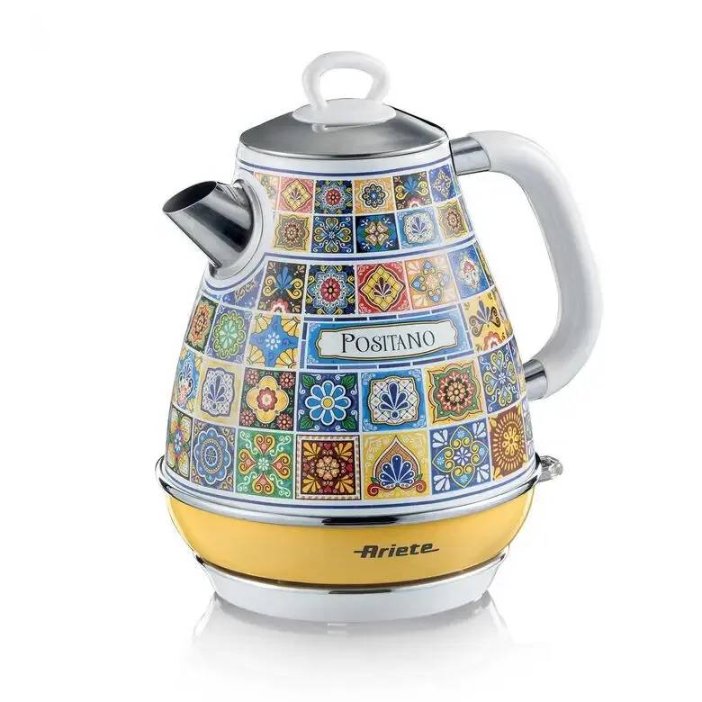 Ariete 2869 Bollitore Positano, Bollitore Elettrico, 1,7L, Infusi, the, tisane, Base cordless, Autospegnimento Prezzo Conveniente